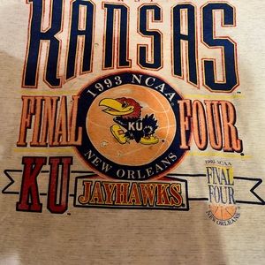 Vintage Kansas 1993 Final Four shirt size XL